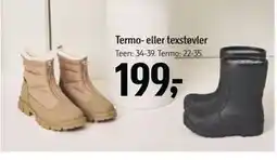 Føtex Termo- eller texstøvler, DKK 199 tilbud