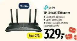 Føtex TP-Link AX1500 router, DKK 329 tilbud