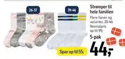 Føtex Strømper til hele familien, DKK 44 tilbud