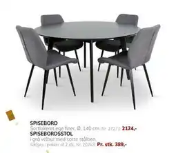 Daells Bolighus SPISEBORDSSTOL, DKK 2124 tilbud