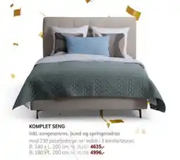 Daells Bolighus KOMPLET SENG tilbud