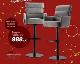 Daells Bolighus BARSTOL DAELLS COLLECTION, DKK 988 tilbud