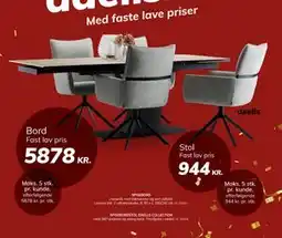 Daells Bolighus SPISEBORD, DKK 5878 tilbud