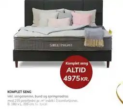 Daells Bolighus KOMPLET SENG, DKK 4975 tilbud