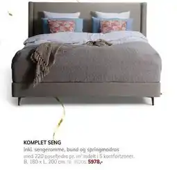 Daells Bolighus KOMPLET SENG, DKK 5978 tilbud