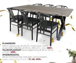 Daells Bolighus PLANKEBORD, DKK 4887 tilbud