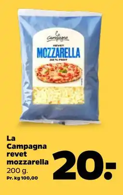 Netto La Campagna revet mozzarella, DKK 20 tilbud