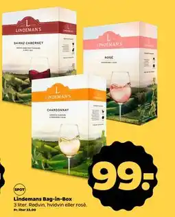 Netto Lindemans Bag-in-Box, DKK 99 tilbud
