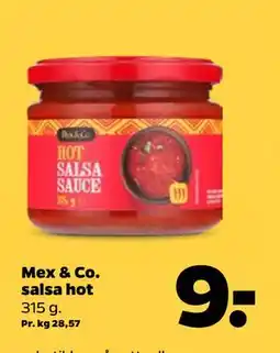 Netto Mex & Co. salsa hot, DKK 9 tilbud