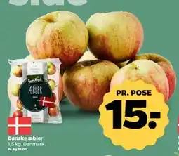 Netto Danske æbler, DKK 15 tilbud