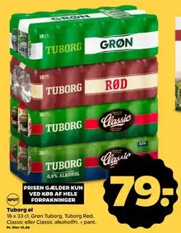 Netto Tuborg øl, DKK 79 tilbud