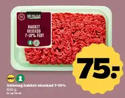 Netto Velsmag hakket oksekød 7-10%, DKK 75 tilbud