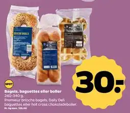 Netto Bagels, baguettes eller boller, DKK 30 tilbud