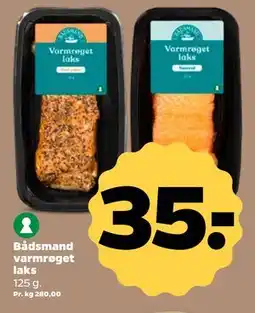 Netto Bådsmand varmrøget laks, DKK 35 tilbud