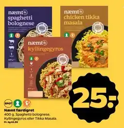 Netto Næmt færdigret, DKK 25 tilbud