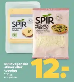 Netto SPIR veganske skiver eller topping, DKK 12 tilbud