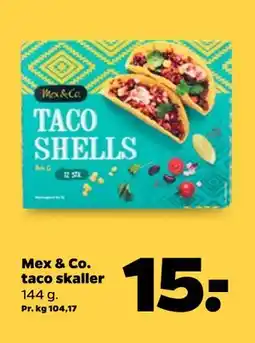 Netto Mex & Co. taco skaller, DKK 15 tilbud