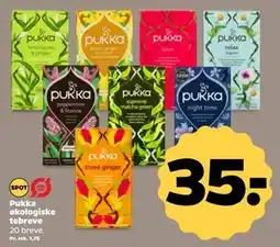 Netto Pukka økologiske tebreve, DKK 35 tilbud