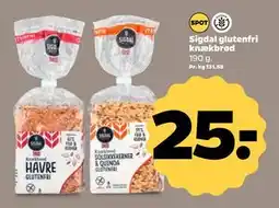 Netto Sigdal glutenfri knækbrød, DKK 25 tilbud