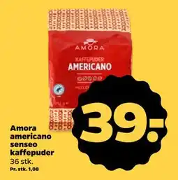 Netto Amora americano senseo kaffepuder, DKK 39 tilbud