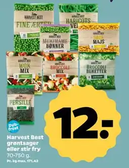 Netto Harvest Best grøntsager eller stir fry, DKK 12 tilbud
