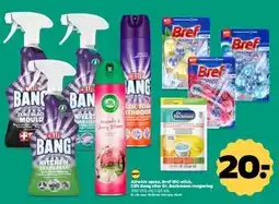 Netto Airwick spray, Bref WC-stick, Cilit Bang eller Dr. Beckmann rengøring, DKK 20 tilbud