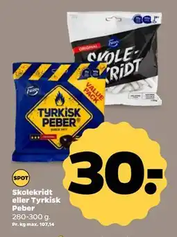 Netto Skolekridt eller Tyrkisk Peber, DKK 30 tilbud