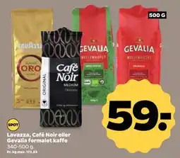 Netto Lavazza, Café Noir eller Gevalia formalet kaffe, DKK 59 tilbud