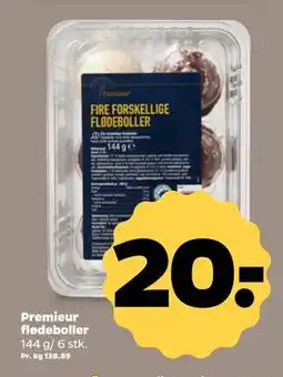 Netto Premieur flødeboller, DKK 20 tilbud