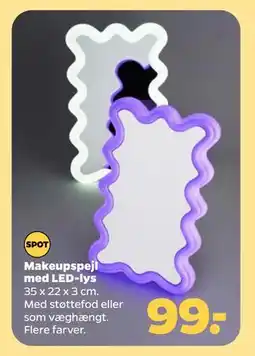 Netto Makeupspejl med LED-lys, DKK 99 tilbud