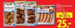 Lidl Frikadeller eller bockwurst, DKK 25 tilbud