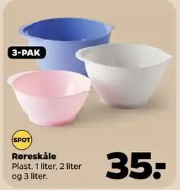 Netto Røreskåle, DKK 35 tilbud