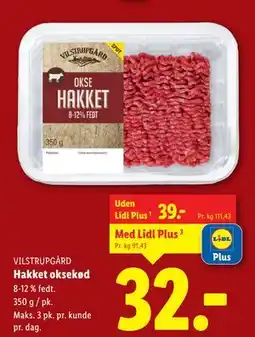Lidl Hakket oksekød, DKK 39, App-pris tilbud