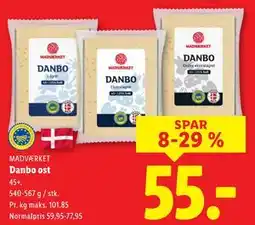 Lidl Danbo ost, DKK 55 tilbud