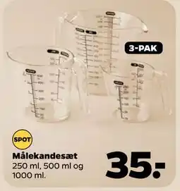 Netto Målekandesæt, DKK 35 tilbud