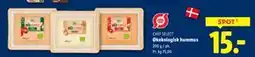 Lidl Økokologisk hummus, DKK 15 tilbud