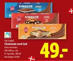 Lidl Chokolade med fyld, DKK 49 tilbud