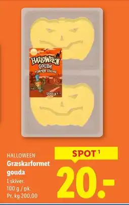 Lidl Græskarformet gouda, DKK 20 tilbud