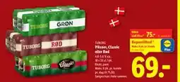 Lidl Pilsner, Classic eller Rød, DKK 75, App-pris tilbud