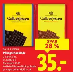 Lidl Pålægschokolade, DKK 35 tilbud