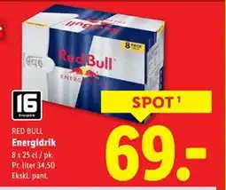 Lidl Energidrik, DKK 69 tilbud