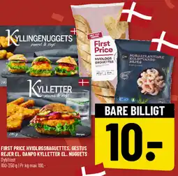 Løvbjerg First price hvidløgsbaguettes, gestus rejer el. danpo kylletter el. nuggets dybfrost tilbud