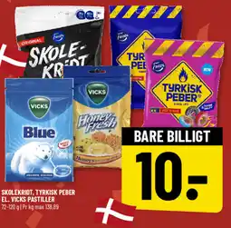 Løvbjerg Skolekridt, tyrkisk peber el. vicks pastiller tilbud