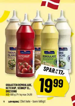 Løvbjerg Graasten remoulade, ketchup, sennep el. tilbud