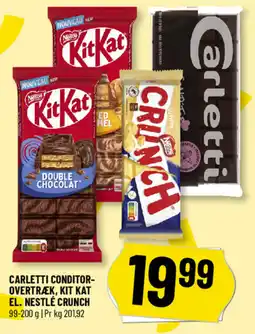 Løvbjerg Carletti conditor- overtræk, kit kat el. nestlé crunch tilbud