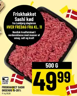 Løvbjerg Friskhakket sashi oksekød 15-20% tilbud