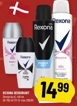 Løvbjerg Rexona deodorant deospray el. roll-on tilbud