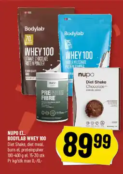 Løvbjerg Nupo el. bodylab whey 100 tilbud