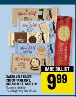 Løvbjerg Karen volf kager, choco marie kiks, digestive el. snøfler tilbud