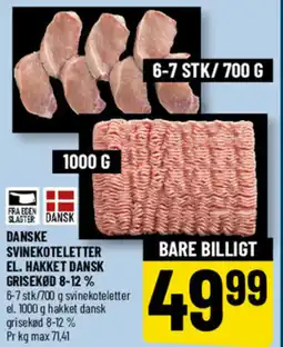 Løvbjerg Danske svinekoteletter el. hakket dansk grisekød 8-12 % tilbud